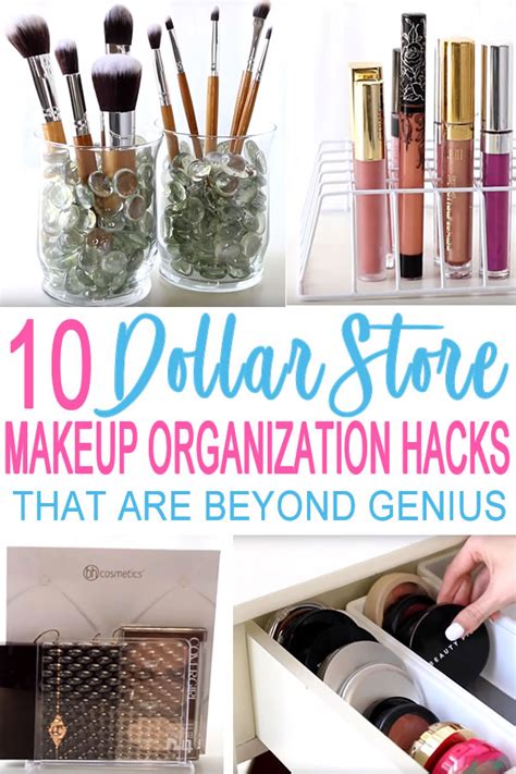 dollar store makeup organization hacks.